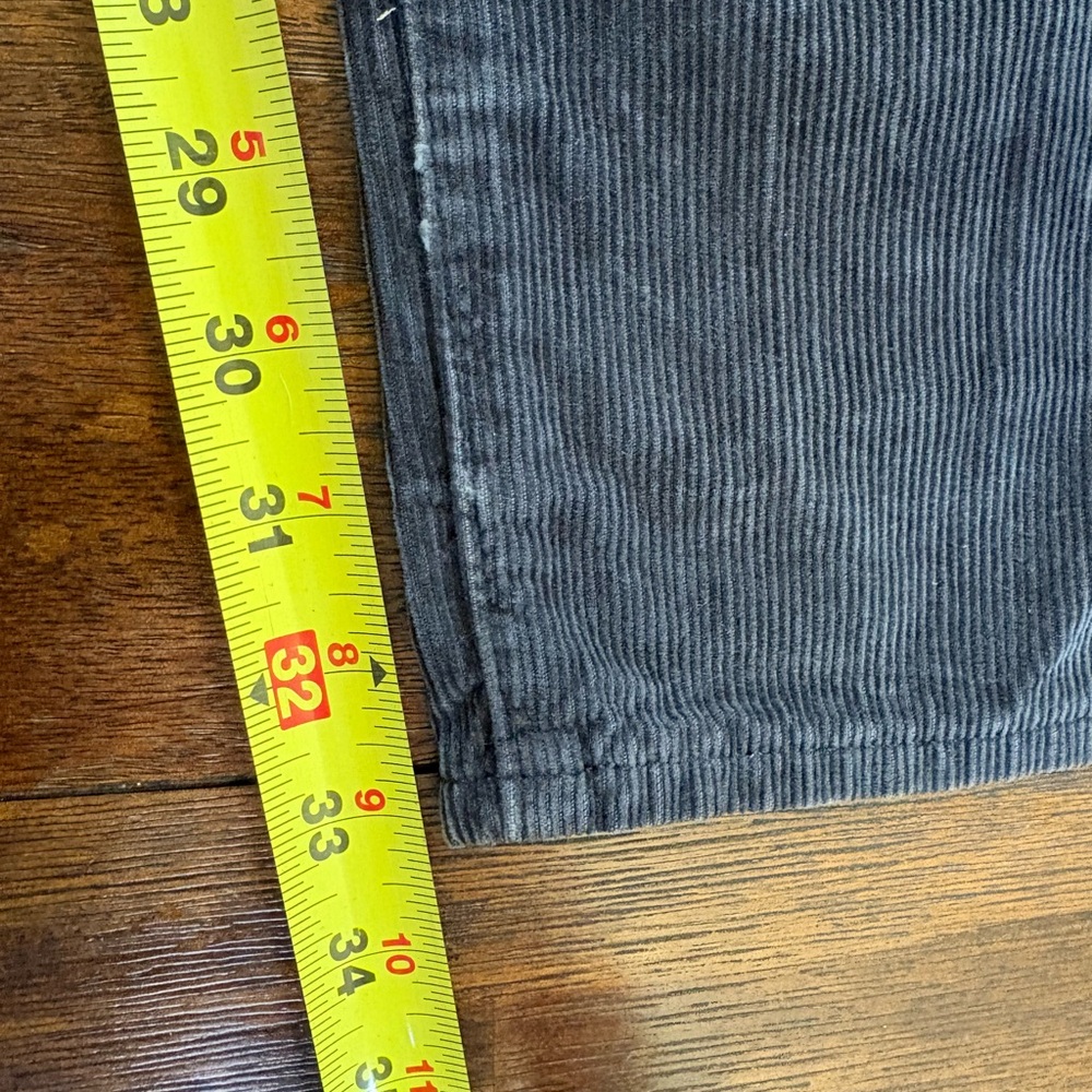 AG Adriano Goldschmied Corduroy Pants Mens 33”W The Graduate Tailored Leg Black - Picture 13 of 16